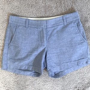 JCREW City Fit Chambray Shorts